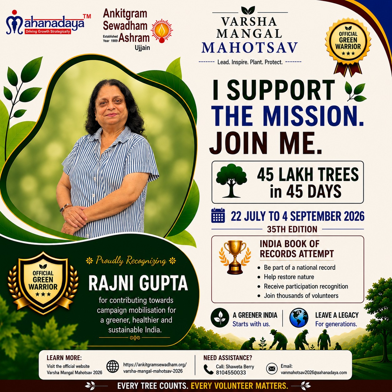 Rajni GREEN WARRIOR